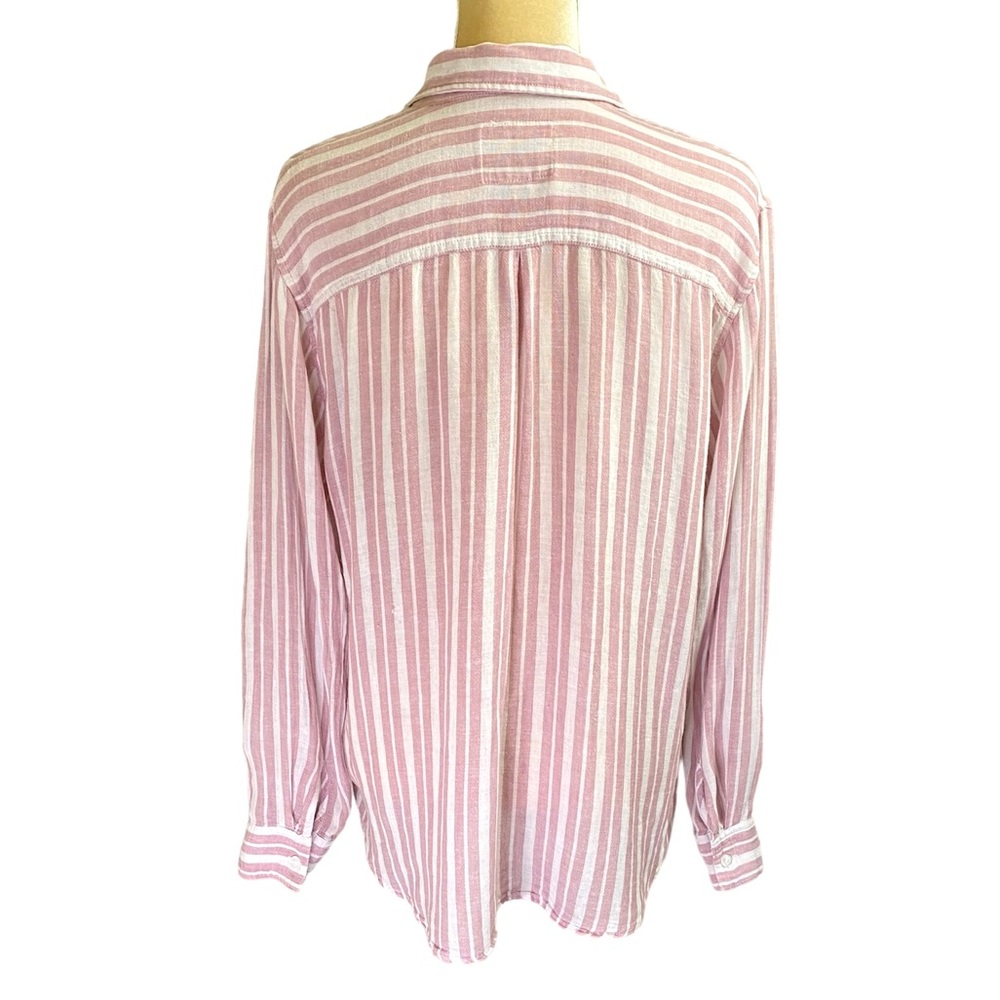 Rails Charli Bordeaux Striped Button-Front Shirt - image 3